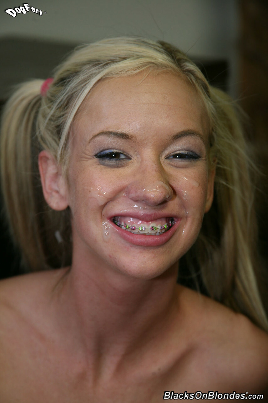 Brace faced Teens covered in cum — 22