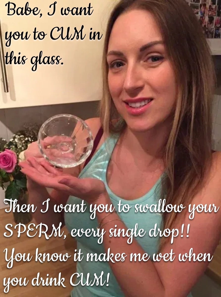Cum fetish captions — 30