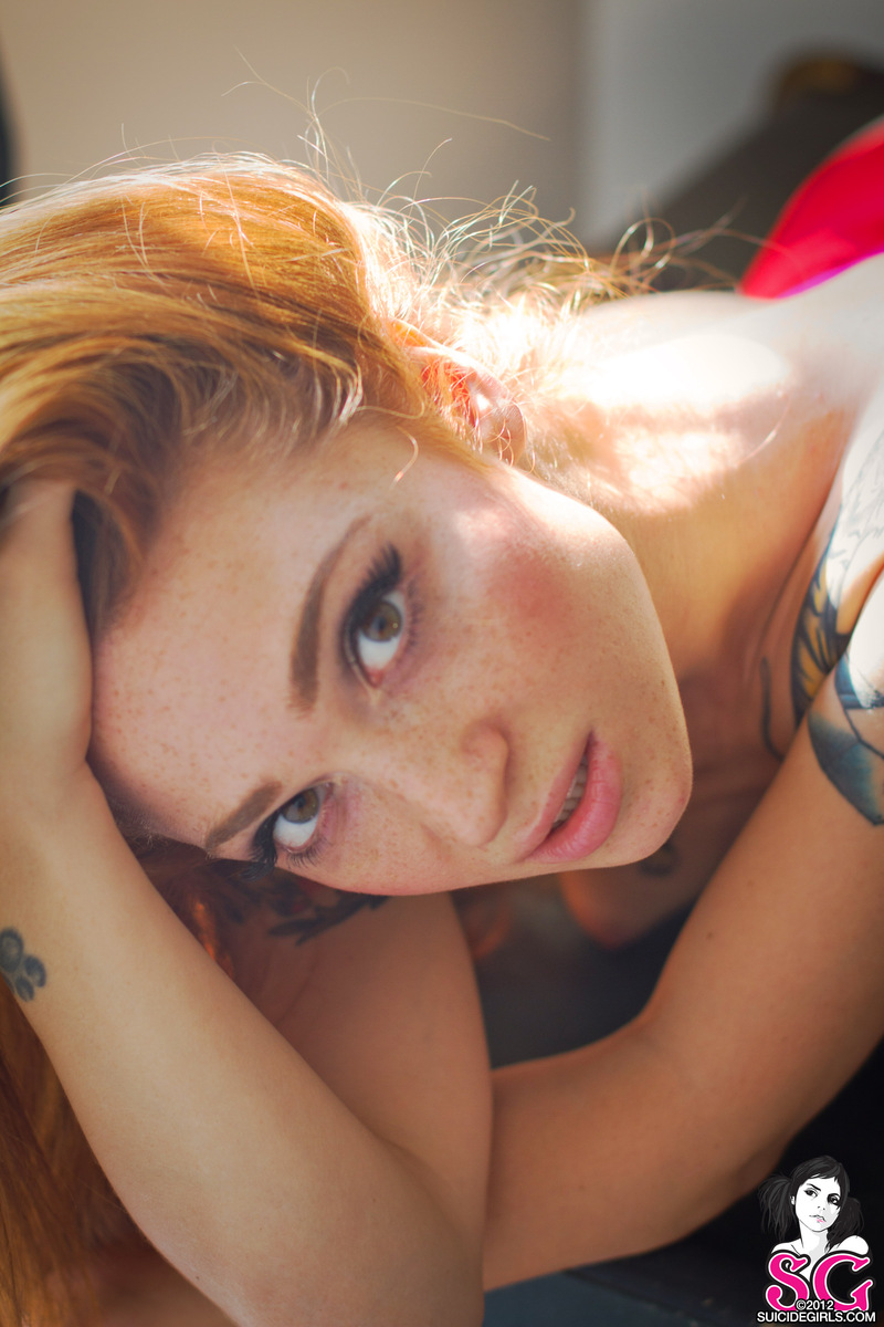 Redhead Teen Model Janette Tattoos — 39