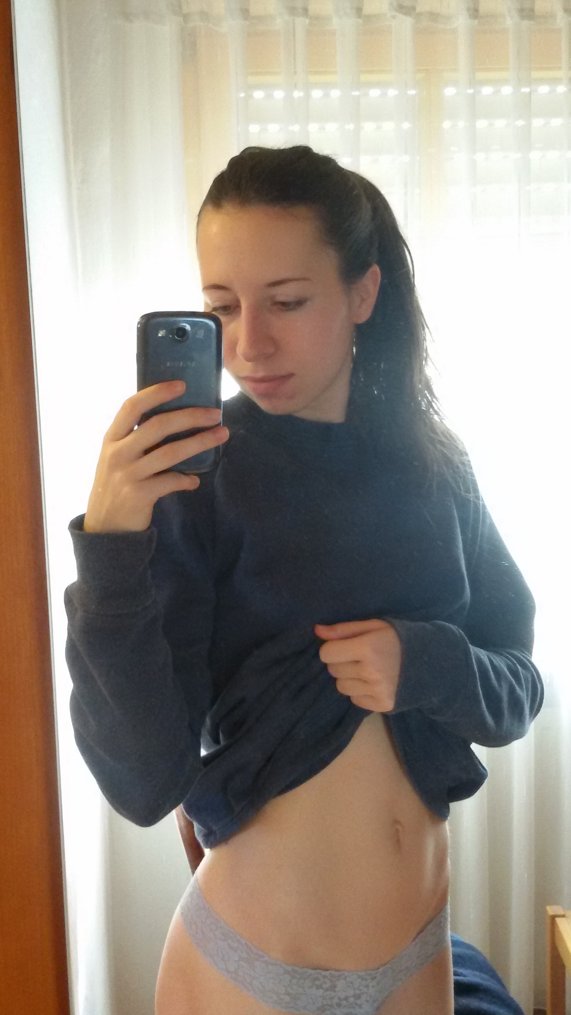 German teacher Malin posing — 18