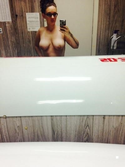 Sexy slut nurse Jackie showing off tits and pussy — 6