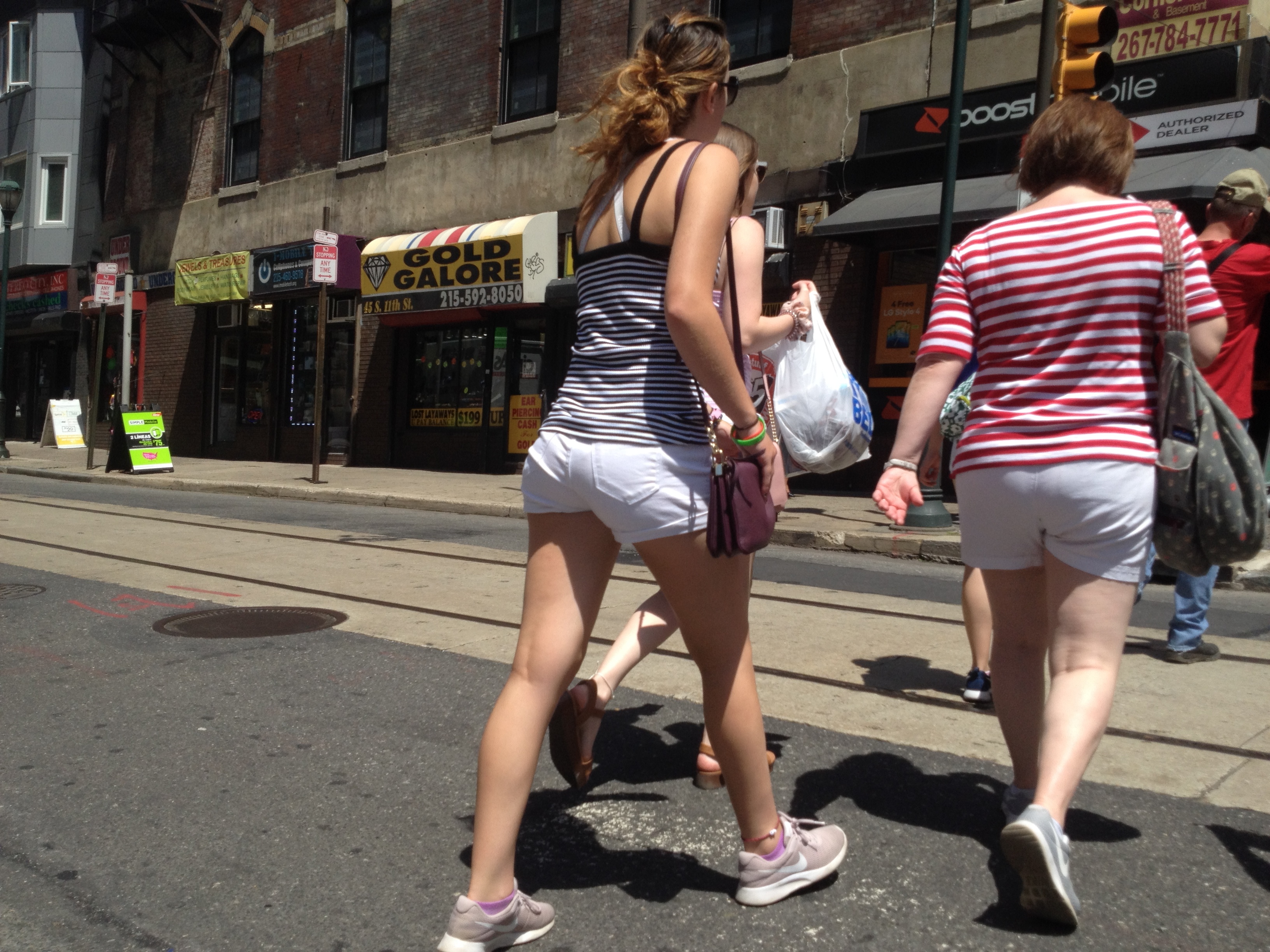 Candid Teen VPL in the City — 54
