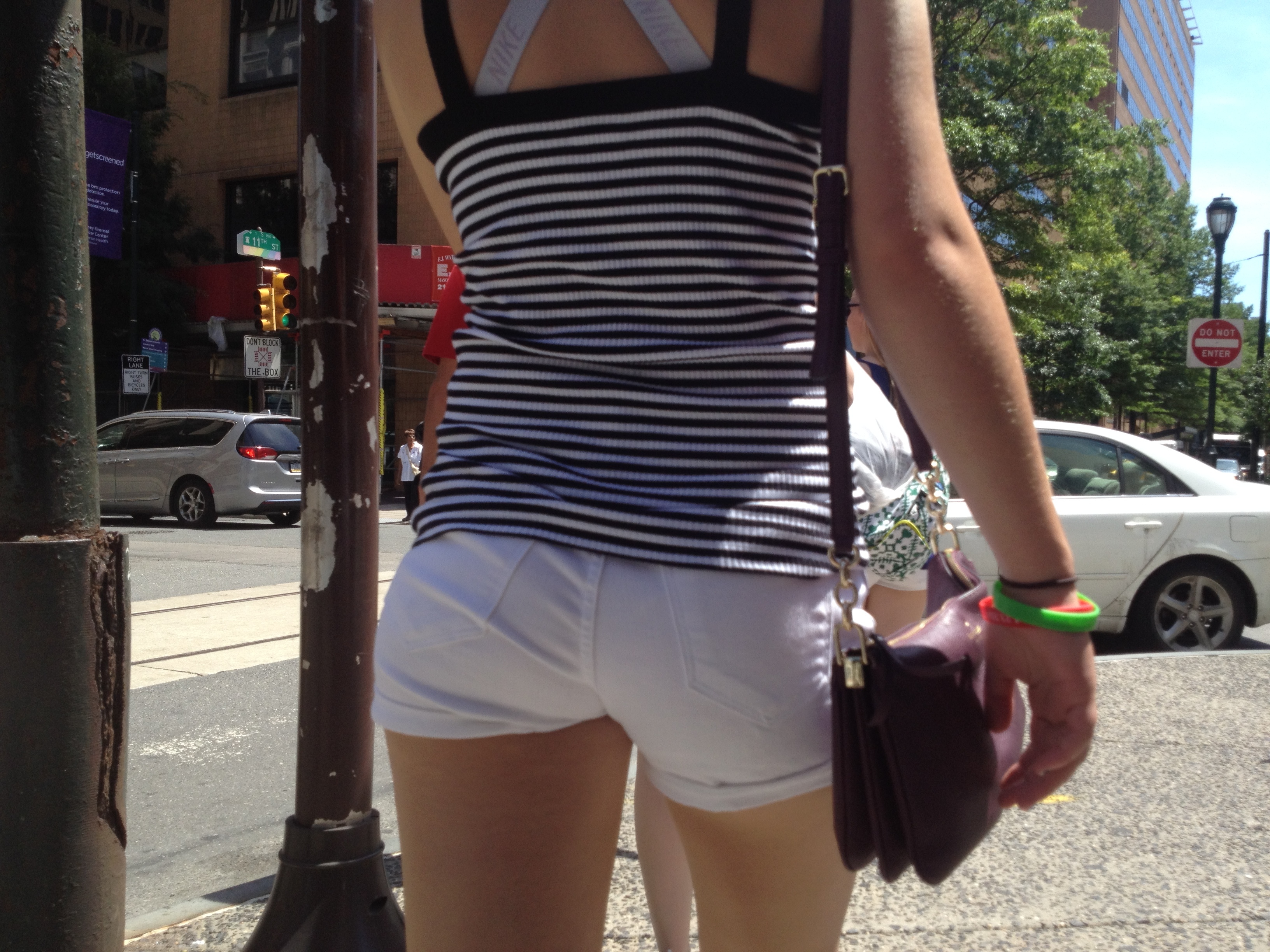Candid Teen VPL in the City — 47