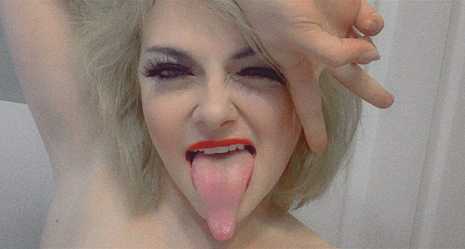 Young Milf with long tongue shows you where to cum — 44