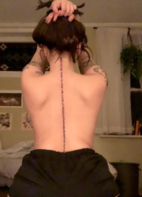 Hot naked teen with tattoos — 43