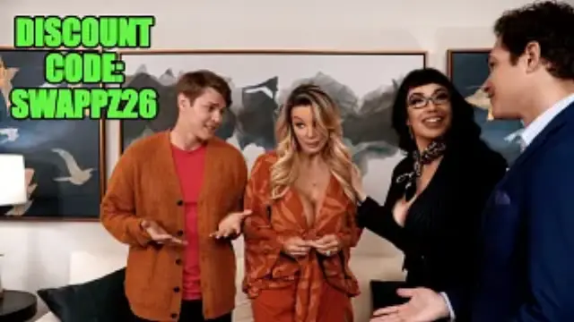 Inked Therapist Little Puck And Busty Brittany Andrews Swap Stepsons In Dirty Session